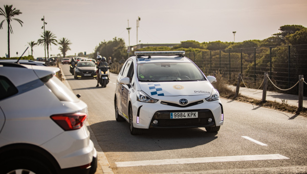 Policia a la platja