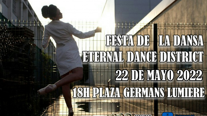 cartell amb informació i un noi ballant hip hop