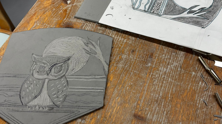 Gravat en relleu, Linografia Gravat en relleu, Linografia