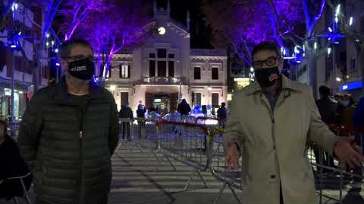 Presentació del pessebre de la plaça de la Vila de l'any 2020