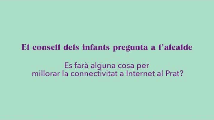 L'Hugo pregunta: què es farà per millorar la connectivitat a Internet al Prat?