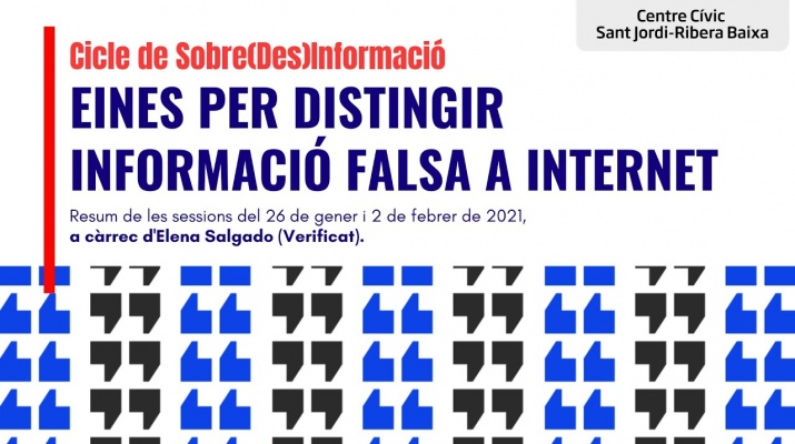 'Eines per distingir la informació falsa a Internet' amb Elena Salgado de Verificat