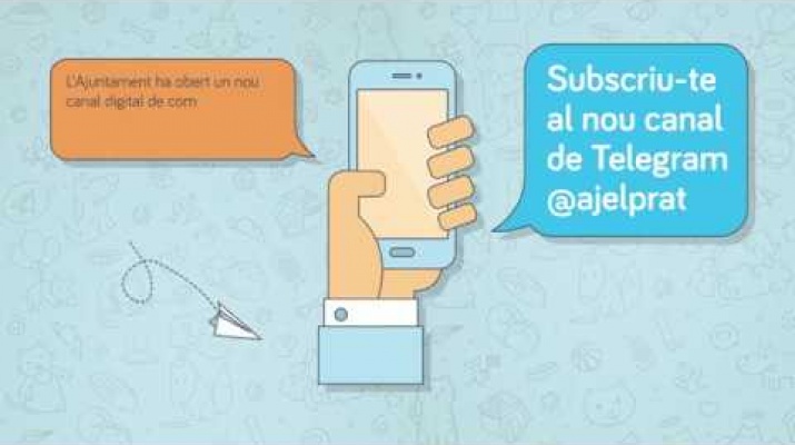 Nou Canal de Telegram de l'Ajuntament del Prat de Llobregat