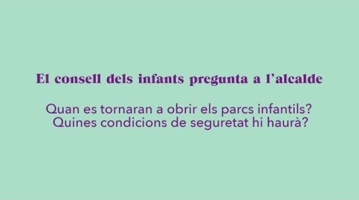 La Marina pregunta: quan es tornaran a obrir els parcs infantils?