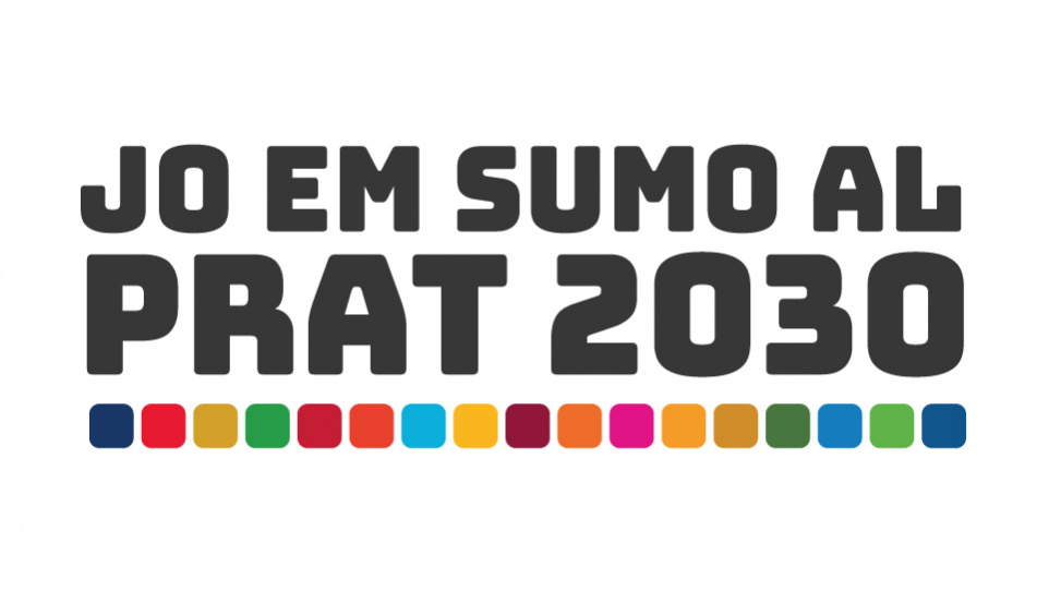 Imatge gràfica de la campanya "Jo em sumo al Prat 2030"