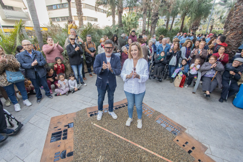 Inauguració peça al·legòrica Garrovillas