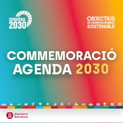Imatge gràfica referent al 8è aniversari Agenda 2030 Diba