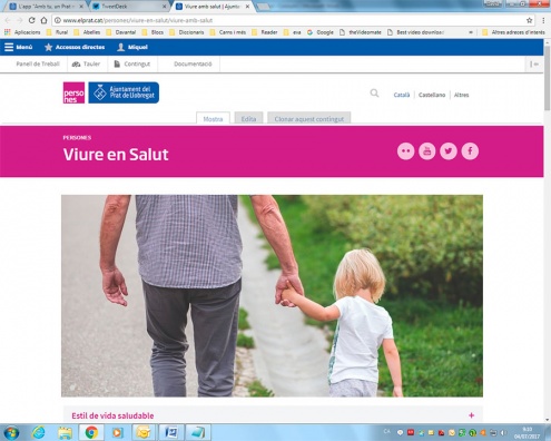 Espais web de Salut pública i Consum.