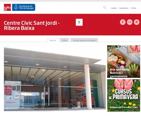 Nova web del Centre Cívic Sant Jordi - Ribera Baixa