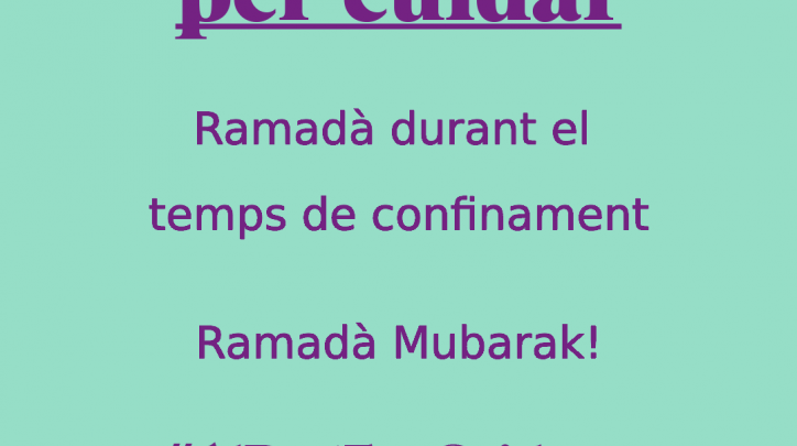 Ramadà en confinament Ramadà en confinament