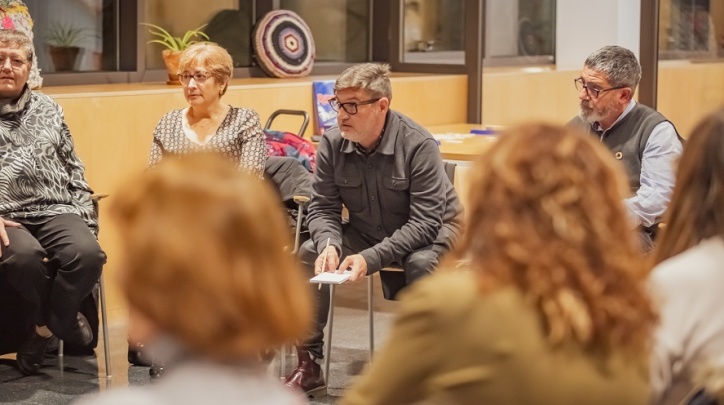 Una de les trobades "Parla amb l'alcalde" prèvies a la pandèmia.