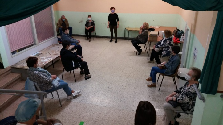 Foto de l'inici del taller de pessebre, 2020 Foto de l'inici del taller de pessebre, 2020