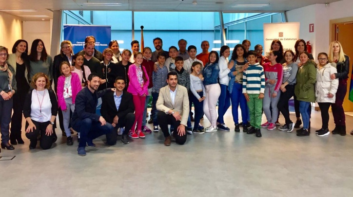 Imatge de la visita. Imatge de grup de la visita.