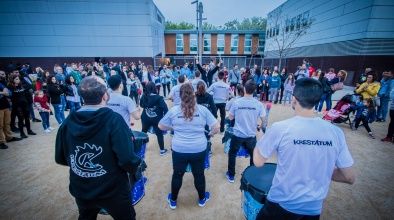 Espectacle del Festival musical i artístic Altraveu organitzat per l'Ajuntament del Prat i els joves de la ciutat 