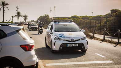 Policia a la platja