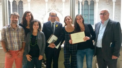 L'equip d'Espigoladors premiat per Medi Ambient.  