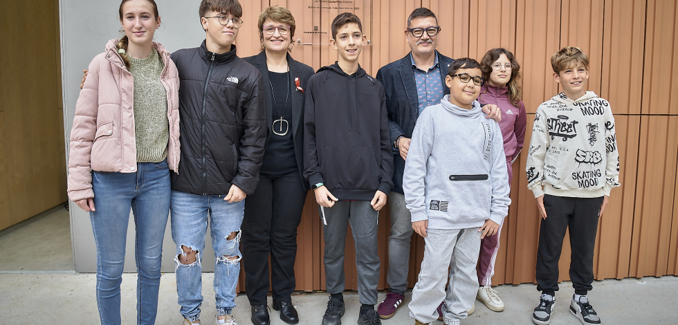 Visita consellera Educació a Pepa Colomer