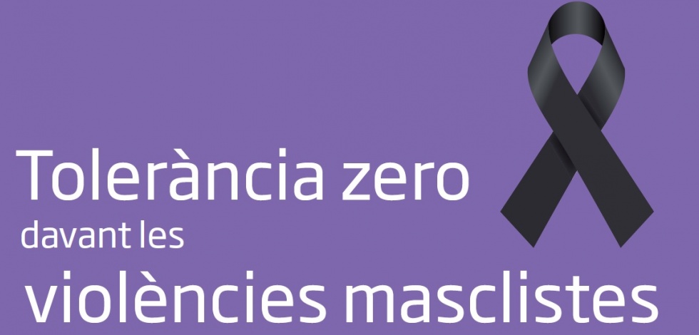 Lona Tolerància Zero contra les violències masclistes 