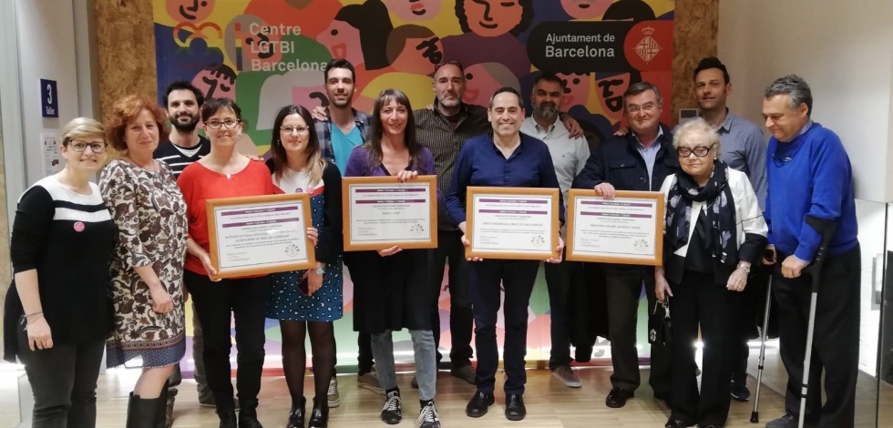 Recollida del Premi 17 de Maig contra l'homofòbia